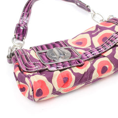 Guess Handtasche Y2K Lila Pink Damen Baumwolle PVC – Nahaufnahme-1