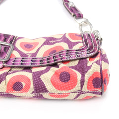 Guess Handtasche Y2K Lila Pink Damen Baumwolle PVC – Nahaufnahme-3