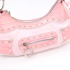 Guess Handtasche Y2K Pink Rose Damen Baumwolle Kunstleder – Nahaufnahme-8