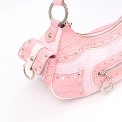 Guess Handtasche Y2K Pink Rose Damen Baumwolle Kunstleder – Nahaufnahme-9