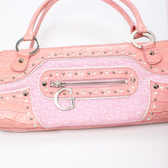 Guess Handtasche Y2K Rose Damen Baumwolle, Kunstleder – Nahaufnahme-1