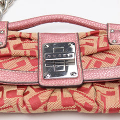 Guess Handtasche Y2K Rose Pink Damen Baumwolle PVC – Nahaufnahme-2