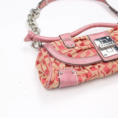Guess Handtasche Y2K Rose Pink Damen Baumwolle PVC – Nahaufnahme-3