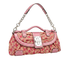 Guess Handtasche Y2K Rose Pink Damen Baumwolle PVC – Vorderansicht