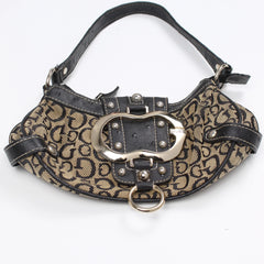 Guess Handtasche Y2K Schwarz Beige Damen Baumwolle – Nahaufnahme-1