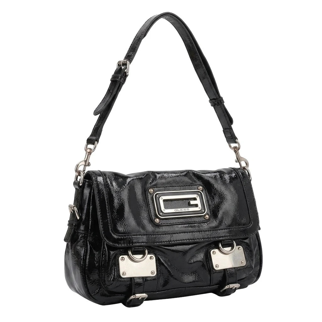 Guess Handtasche Y2K Schwarz Damen Kunstleder – Vorderansicht