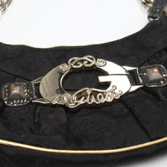 Guess Handtasche Y2K Schwarz Gold Damen Polyester – Nahaufnahme-2