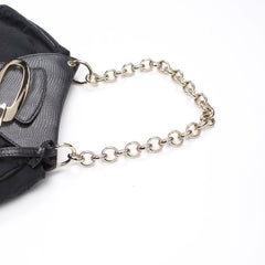 Guess Handtasche Y2K Schwarz Gold Damen Baumwolle, Kunstleder – Nahaufnahme-3