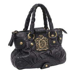 Guess Handtasche Y2K Schwarz Gold Damen Kunstleder – Vorderansicht