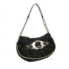Guess Handtasche Y2K Schwarz Gold Damen Polyester – Vorderansicht