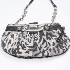 Guess Handtasche Y2K Schwarz Grau Damen Polyester PVC – Nahaufnahme-1