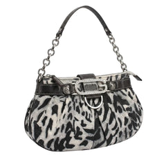 Guess Handtasche Y2K Schwarz Grau Damen Polyester PVC – Vorderansicht