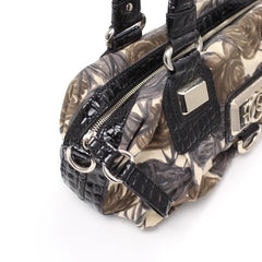 Guess Handtasche Y2K Schwarz Khaki Damen Baumwolle Kunstleder – Nahaufnahme-2