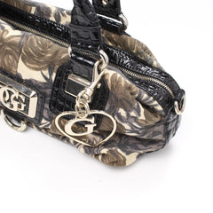 Guess Handtasche Y2K Schwarz Khaki Damen Baumwolle Kunstleder – Nahaufnahme-3
