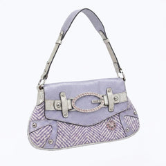 Guess Handtasche Y2K Silber Flieder Damen Baumwolle – Vorderansicht