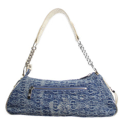 Gussaci Vintage Gold Pattern Helles Denim Bag