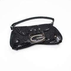Gussaci Curved Baguette Bag Black