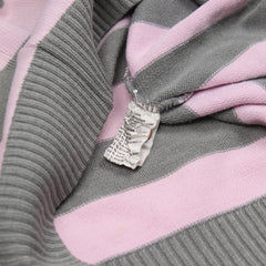 Lacoste Knit Pasha Grau Pink Herren Wolle Acryl – Nahaufnahme-3