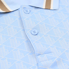 Lacoste Polo Casual Hellblau Weiß Herren Baumwolle – Nahaufnahme-2