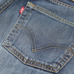 Levi’s Jeans Bootcut Blau Damen Baumwolle – Nahaufnahme-1