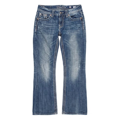 Miss Me Jeans Bootcut Blau Damen Baumwolle – Vorderansicht