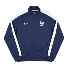Nike Trackjacket Fußballverein Marineblau Weiß Herren Polyester – Vorderansicht