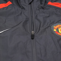 Nike Trackjacket Fußballverein Schwarz Rot Herren Polyester – Nahaufnahme-3