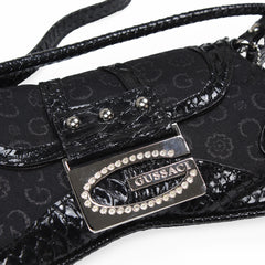 Gussaci Curved Baguette Bag Black