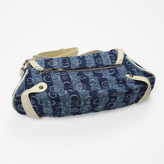 Gussaci Vintage Baguette Bag Vintage Light Denim