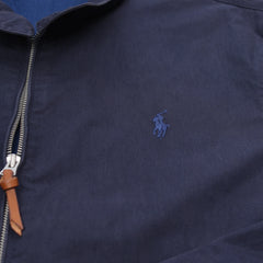 Ralph Lauren Jacke Casual Marineblau Herren Baumwolle – Nahaufnahme-1