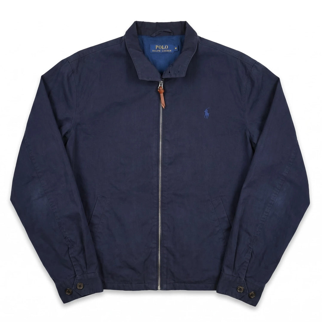 Ralph Lauren Jacke Casual Marineblau Herren Baumwolle – Vorderansicht