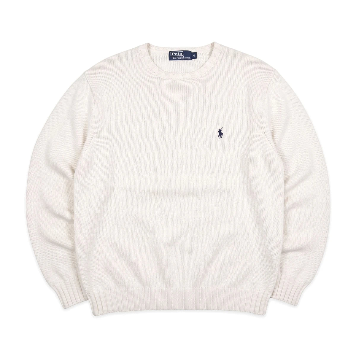 Ralph Lauren Knit Pasha Weiß Herren Baumwolle – Vorderansicht