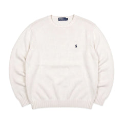 Ralph Lauren Knit Pasha Weiß Herren Baumwolle – Vorderansicht