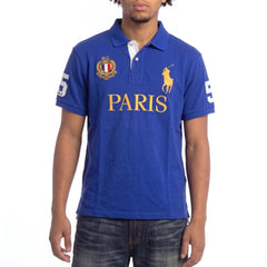Ralph Lauren Polo Chief Keef Blau Gold Herren Baumwolle – Tragefoto_1