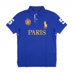 Ralph Lauren Polo Chief Keef Blau Gold Herren Baumwolle – Vorderansicht