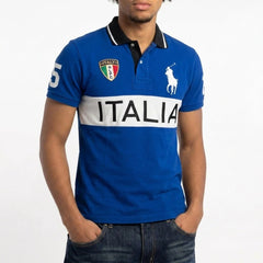 Ralph Lauren Polo Chief Keef Blau Weiß Herren Baumwolle