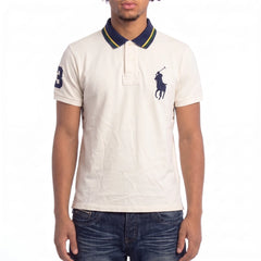 Ralph Lauren Polo Chief Keef Creme Marineblau Herren Baumwolle – Tragefoto_1