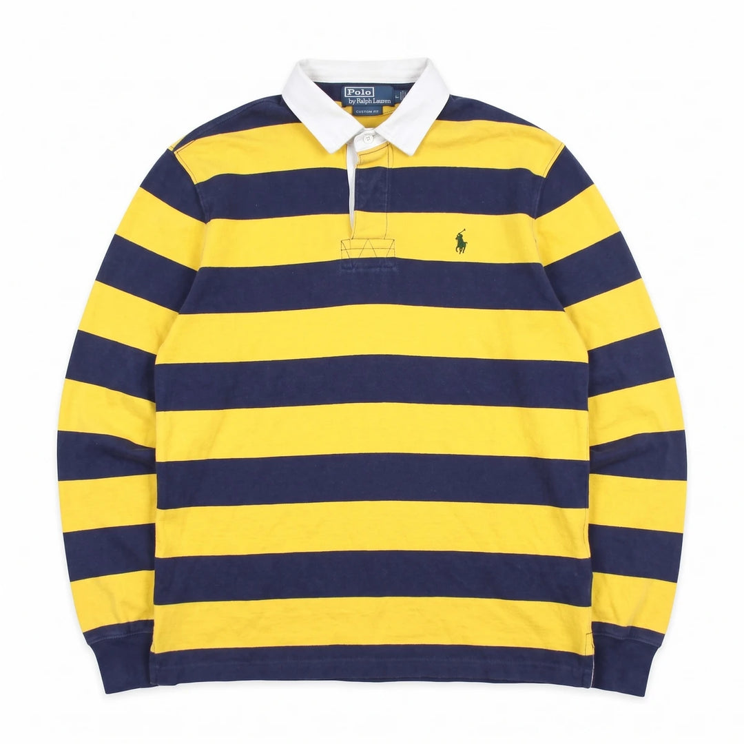 Ralph Lauren Polo Chief Keef Gelb Marineblau Herren Baumwolle – Vorderansicht