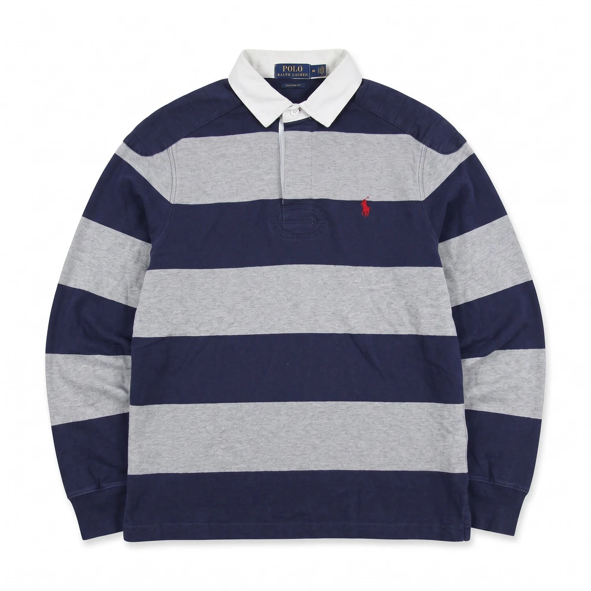 Ralph Lauren Polo Chief Keef Marineblau Grau Herren Baumwolle – Vorderansicht