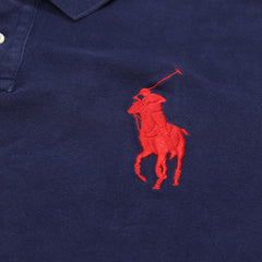 Ralph Lauren Polo Chief Keef Marineblau Rot Herren Baumwolle – Nahaufnahme-1