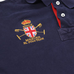Ralph Lauren Polo Chief Keef Marineblau Weiß Herren Baumwolle – Nahaufnahme-2