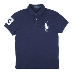 Ralph Lauren Polo Chief Keef Marineblau Weiß Herren Baumwolle – Vorderansicht