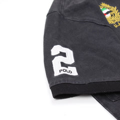 Ralph Lauren Polo Chief Keef Schwarz Gold Herren Baumwolle – Nahaufnahme-3