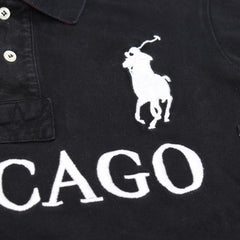 Ralph Lauren Polo Chief Keef Schwarz Weiß Damen Baumwolle – Nahaufnahme-2