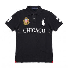 Ralph Lauren Polo Chief Keef Schwarz Weiß Damen Baumwolle – Vorderansicht