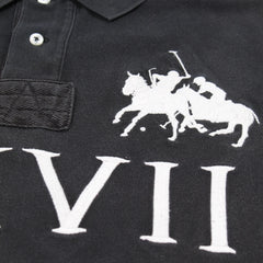 Ralph Lauren Polo Chief Keef Schwarz Weiß Herren Baumwolle – Nahaufnahme-1