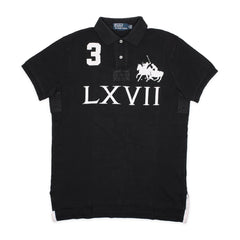 Ralph Lauren Polo Chief Keef Schwarz Weiß Herren Baumwolle – Vorderansicht