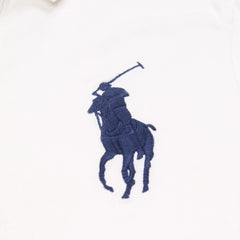 Ralph Lauren Polo Chief Keef Weiß Blau Herren Baumwolle – Nahaufnahme-1
