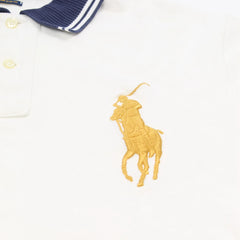Ralph Lauren Polo Chief Keef Weiß Gold Herren Baumwolle – Nahaufnahme-1
