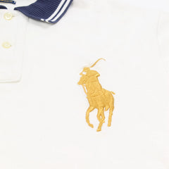 Ralph Lauren Polo Chief Keef Weiß Gold Herren Baumwolle – Nahaufnahme-1